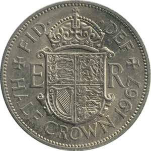 British half crown, reverse